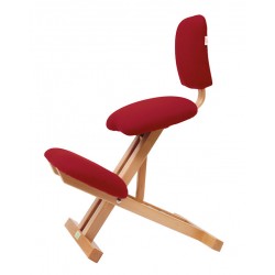 Chaise pliante en bois de hêtre avec agenouillement et dossier