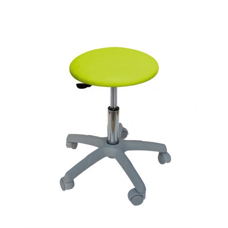 Tabouret circulaire base grise