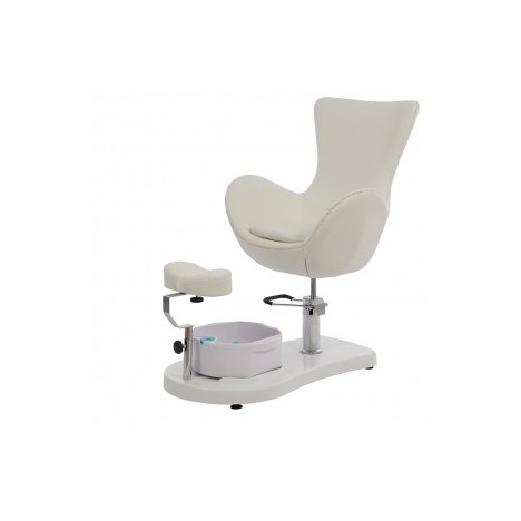 Sillón de pedicura Crem: Con bañera de pies y reposapiés ajustable en altura y longitud 