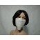 Masque esthétique TNT Polypropylène noir 95 grammes Sachet de 50 pièces