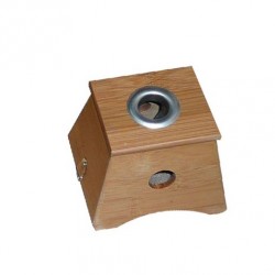 Applicateur de moxa dans une boîte en bois 11 x 9,5 x 9,5 cm