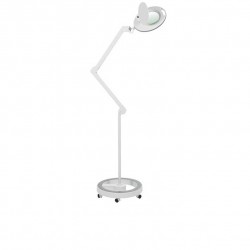 Lampe loupe à lumière froide Mega LED avec grossissement 5x (base roulante)