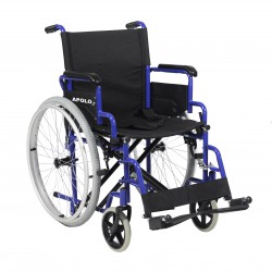 Fauteuil roulant pliant en acier APOLO 3