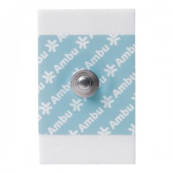 Clip électrode de surveillance ECG - Gel solide - Taille adulte - 28mm x 44mm (sachet de 100 unités)