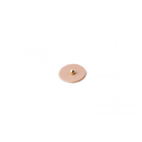 Perles en acier doré pour auriculothérapie avec adhésif couleur chair (300 pcs.)