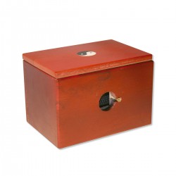 Caja de madera para moxa en polvo