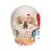 Cráneo clásico con mandíbula abierta, pintado, 3 partes - 3B Smart Anatomy