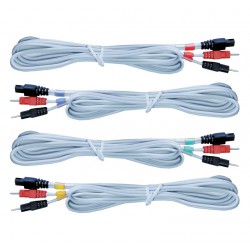 Set de 4 cables Compex Gris 6P/ Wire