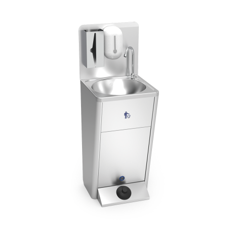 Pack Lave-mains 061430 + Lave-mains avec distributeur automatique de savon et mouchoirs 060610