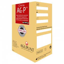 Aguja Acupuntura Agupunt - Mango de Plata sin Guía, Envase Aluminio (200 unidades) Agupunt
