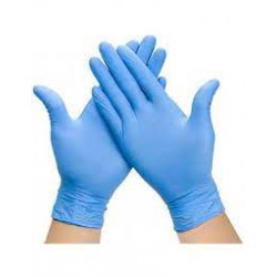 Guante desechable de gran calidad sensitive azul de nitrilo sin polvo 3,5gr. - Caja 100 uds