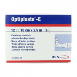 Optiplaste-E (ex-elastoplast-E) 6 cm x 2,5 metros: Venda elástica adhesiva de algodón y viscosa (Caja de 12 unidades)