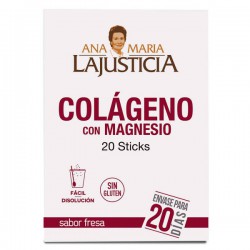 Colágeno+ Magnesio sticks fresa caja 20 sticks