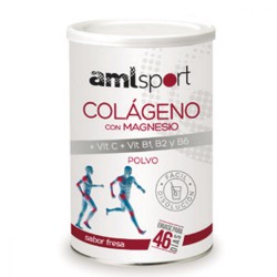 Colágeno+Magnesio+VitC,B1, B2, B6 AML Sport sabor fresa 350gr