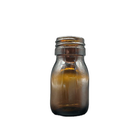 Flacon en verre ambré de 30 ml