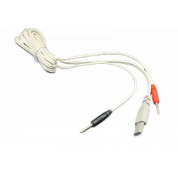 Câble avec fiche banane pour utilisation avec des électrodes ou des pinces pour ITO ES-130