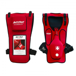 Act+Fast chaleco de auxilio en caso de asfixia - color rojo
