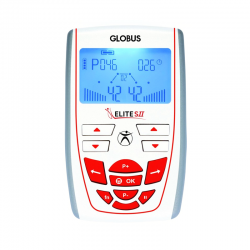 Electroestimulador para fitness y belleza Globus Elite S II con dos canales y 100 programas (con batería recargable)