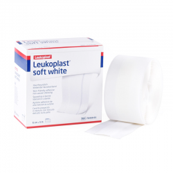 Leukoplast Soft White 6 cm x 5 mètres : Bandes et bandes de haute tolérance cutanée (TNT)
