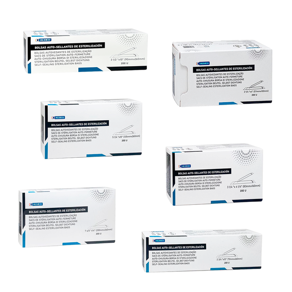Pack de 200 Bolsas Auto-Sellantes de Esterilización - varias opciones